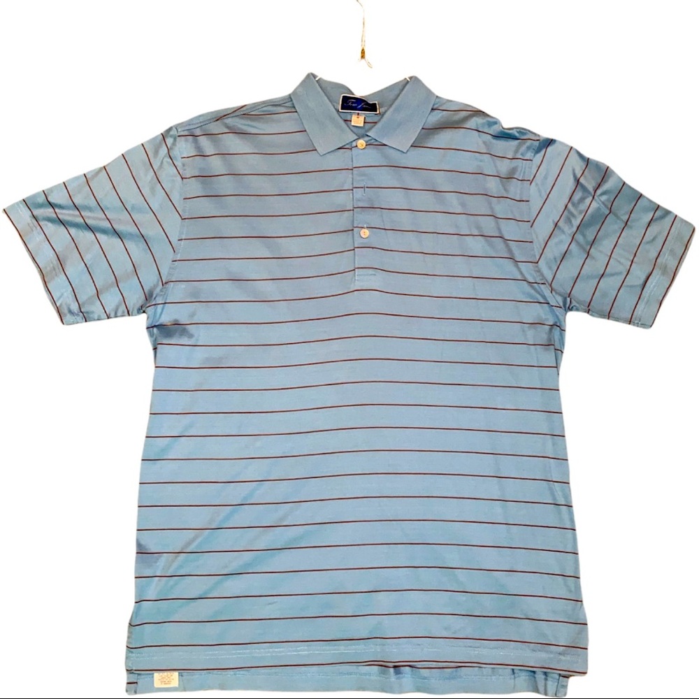 Tom James Men’s Striped Golf Shirt